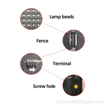 Módulo de parede de vídeo LED SMD3535 P10 para exteriores Empresas